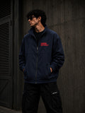 Urban District® Crimson Summit – Oversized Utility Jacket | Navy Blue